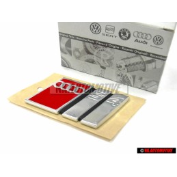 Γνήσιο Audi S4 Οπίσθιο Σήμα Έμβλημα Μάσκας Χρωμέ Κόκκινο - 4A5853735A 2ZZ