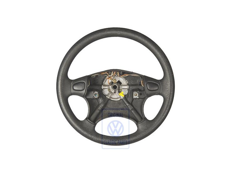 Γνήσιο VW Τιμόνι Σατινέ Μαύρο - 7M0419091BK01C