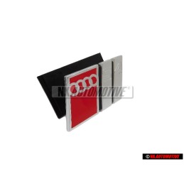 Γνήσιο Audi S4 Εμπρόσθιο Σήμα Έμβλημα Μάσκας Χρωμέ Κόκκινο - 4A0853736 2ZZ