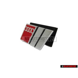 Γνήσιο Audi S4 Εμπρόσθιο Σήμα Έμβλημα Μάσκας Χρωμέ Κόκκινο - 4A0853736 2ZZ