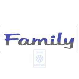 Γνήσιο VW Επιγραφή Μεμβράνης Μπλε/Ασημί - 7M0854431A 54J