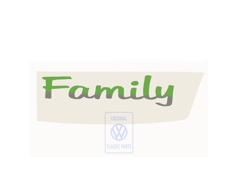 Γνήσιο VW Επιγραφή Μεμβράνης Spicegreen-Περλέ Εφέ - 7M0854431A H6Y