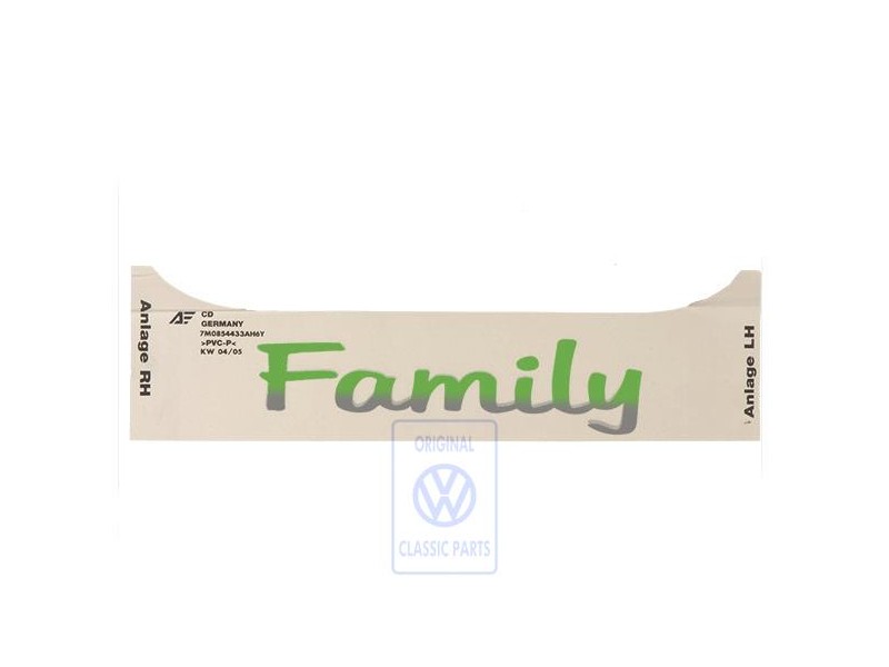 Γνήσιο VW Επιγραφή Μεμβράνης Spicegreen-Περλέ Εφέ - 7M0854433A H6Y