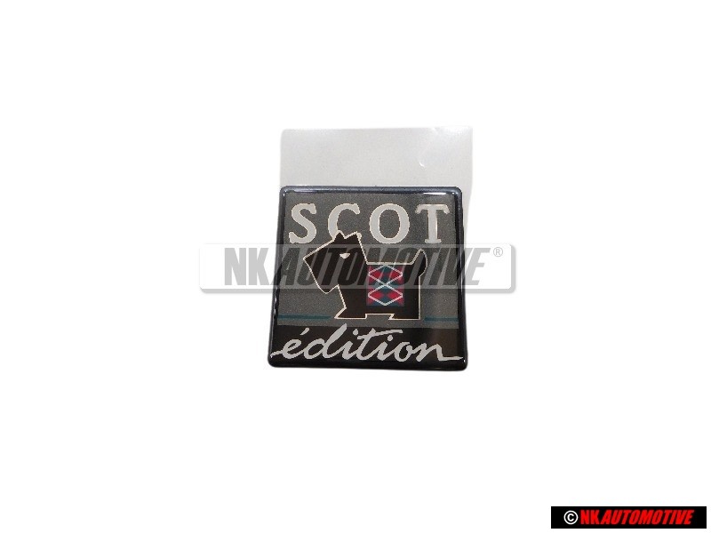Γνήσιο VW SCOT EDITION Οπίσθιο Σήμα Έμβλημα Μάυρο - 867853687N Z58
