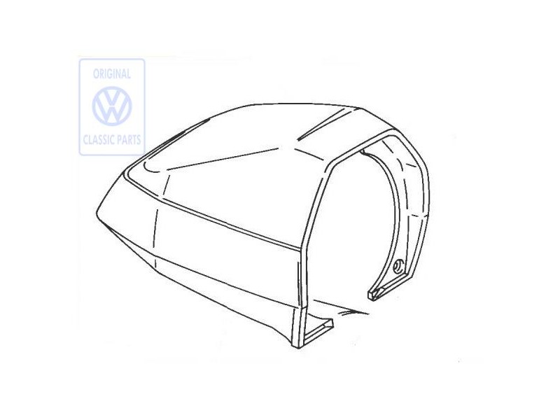 Γνήσιο VW Κάλυμμα Για Καταγραφικό Διαδρομών Σατινέ Μαύρο - 251957083 01C