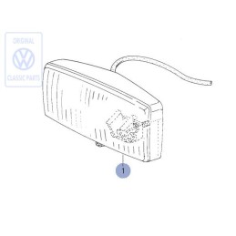 Γνήσιο VW Προβολέας Ομίχλης Αλογόνου, Κίτρινο Φως - 255941701A