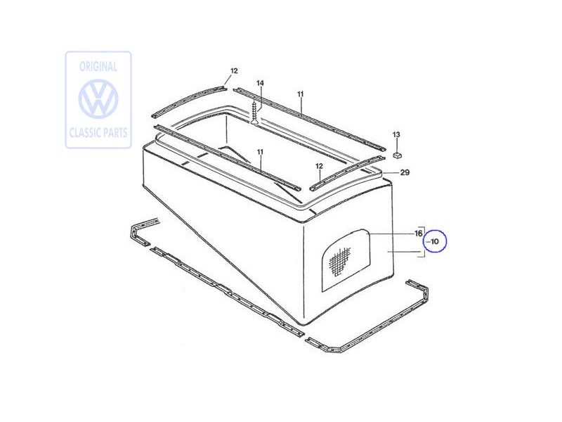 Γνήσιο VW Φούσκα - 255070733A