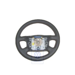 Γνήσιο VW Τιμόνι Δέρμα Μαύρο / Κόκκινο - 7D0419091AAPEP