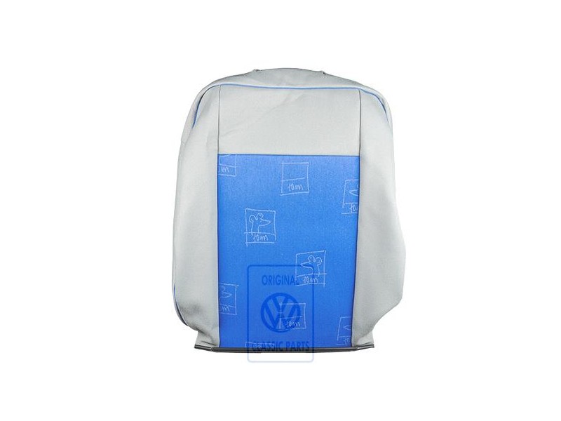 Γνήσιο VW Επένδυση Πλάτης Ύφασμα Flanell Γκρι/Μπλε - 7D0881805BFPAH