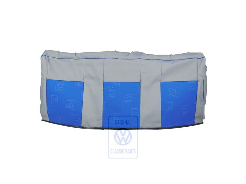 Γνήσιο VW Επένδυση Πλάτης Ύφασμα Flanell Γκρι/Μπλε - 7D0885805ADPAH