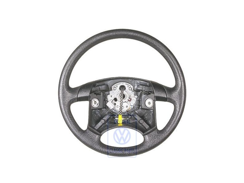 Γνήσιο VW Τιμόνι Σατινέ Μαύρο - 701419091B 01C