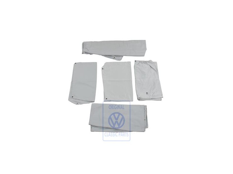 Γνήσιο VW 1 Σετ Κουρτίνες Flanell Γκρι - 703898751A 2MP