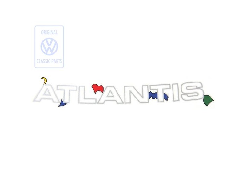 Γνήσιο VW Επιγραφή Μεμβράνης Ασημί/Μπλε/Κόκκινο/Πράσιν/Κίτρ - 7D0854431D 45Z