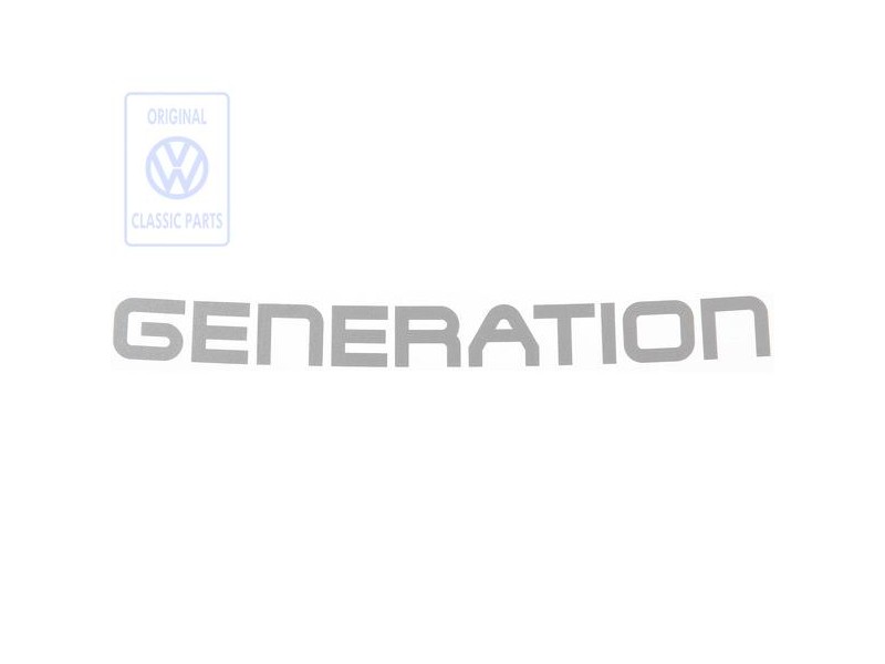 Γνήσιο VW Επιγραφή Μεμβράνης Ασημί Diamant - 7D0854431E 9ZD
