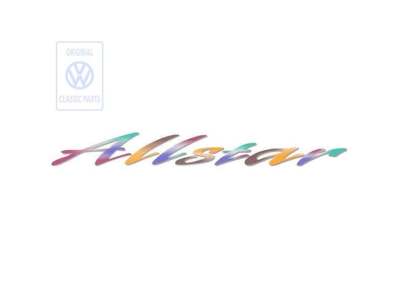 Γνήσιο VW Επιγραφή Μεμβράνης Πράσινο/Πορτοκαλί - 7D0854431 DGZ