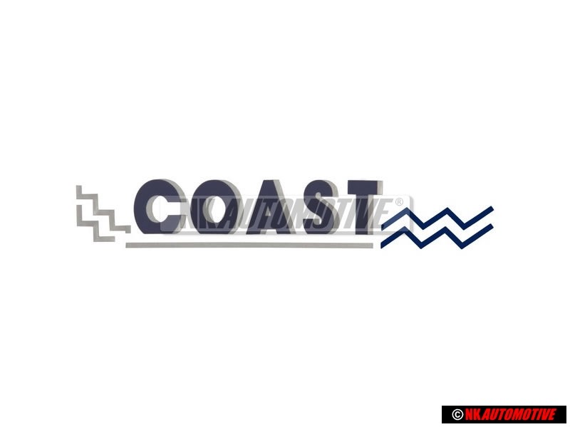 Γνήσιο VW Σήμα Μεμβράνης Μπλε Κοβαλτίου/Ασημί/Marine - 155853687H BBL