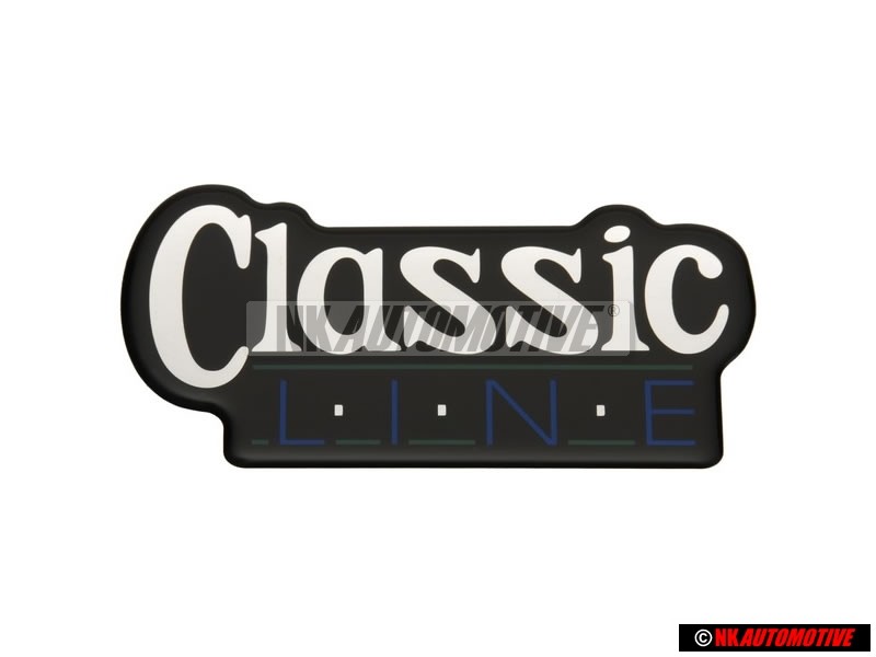 Γνήσιο VW CLASSIC LINE Πλαϊνό Σήμα Έμβλημα MulticolouΚόκκινο - 155853687L BWV