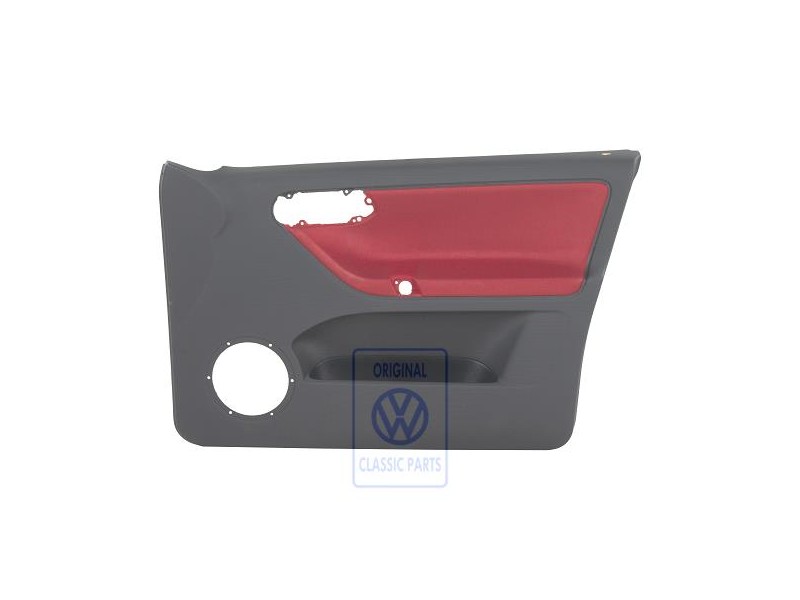 Γνήσιο VW Επένδυση Πόρτας Ύφασμα Flash Κόκκινο/Off-Μαύρο - 6N4867012CNHLX