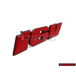 Γνήσιο VW 16V Εμπρόσθιο Σήμα Έμβλημα Μάσκας Κόκκινο - 1H6853679G QN5