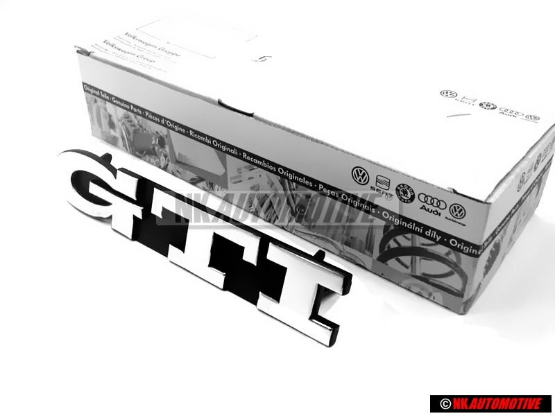 Γνήσιο VW GTI Εμπρόσθιο Σήμα Έμβλημα Μάσκας Χρωμέ - 1H6853679E Z10