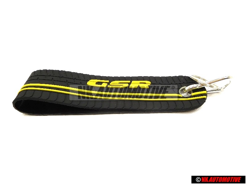 Γνήσιο VW Μπρελόκ Κλειδιού Μαύρο / Κίτρινο - 5C5087013 ZAC