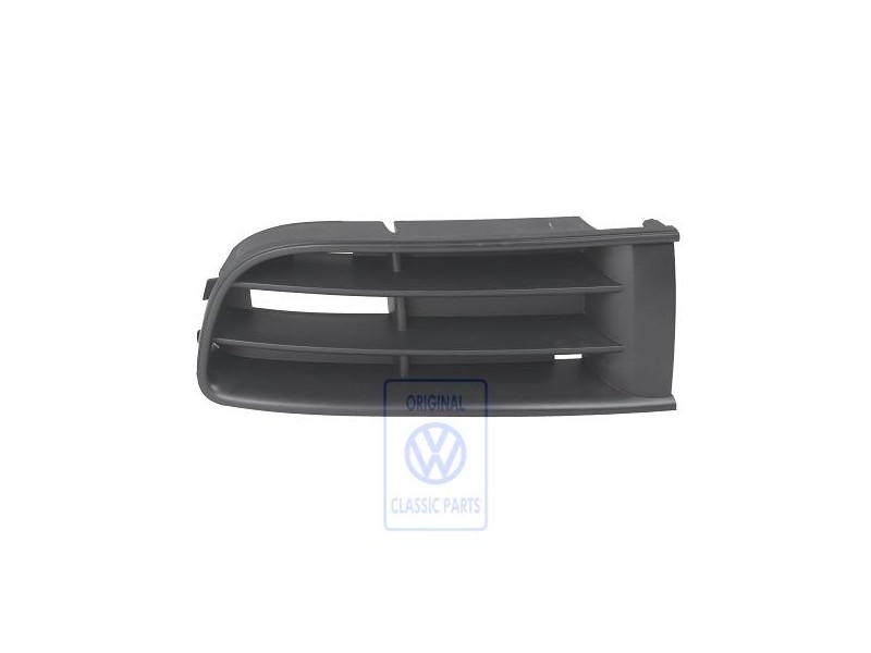 Γνήσιο VW Γρίλια Οδηγού Αερα Σατινέ Μαύρο - 6Q0853665F 9B9