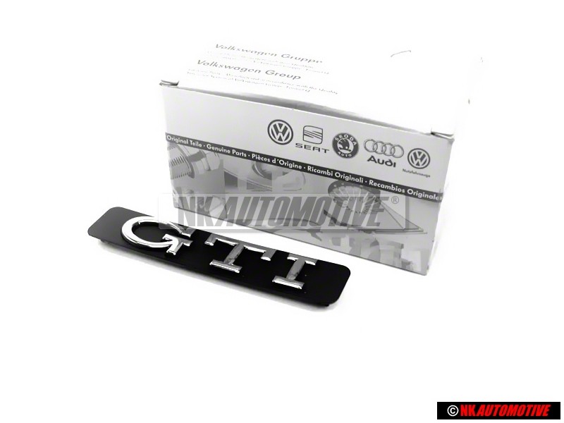 Γνήσιο VW GTI Πλαϊνό Σήμα Έμβλημα Χρωμέ - 1H6853714C Z10