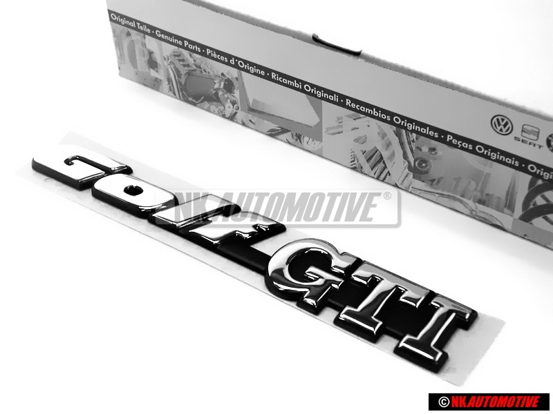 Γνήσιο VW GOLF GTI Οπίσθιο Σήμα Έμβλημα Χρωμέ - 1H6853687ADZ10
