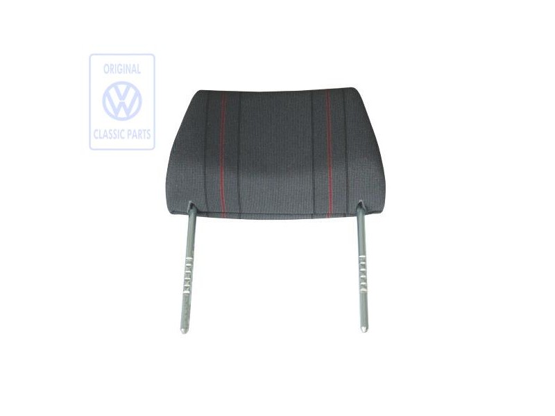 Γνήσιο VW Προσκέφαλο Με Επένδυση, Ρυθμιζόμενο Γκρι/Κόκκινο - 535881901G WE9