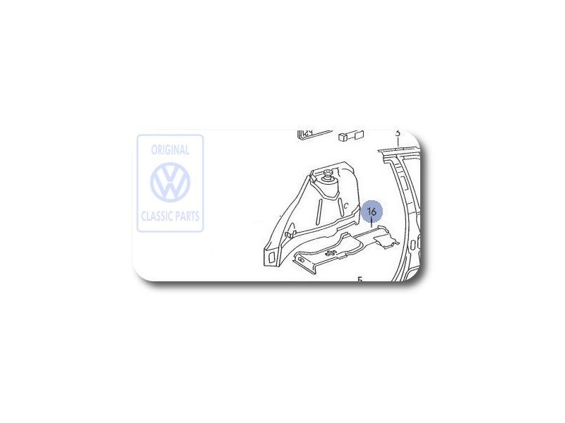 Γνήσιο VW Ενίσχυση Για Θόλο Τροχού - 535803428C