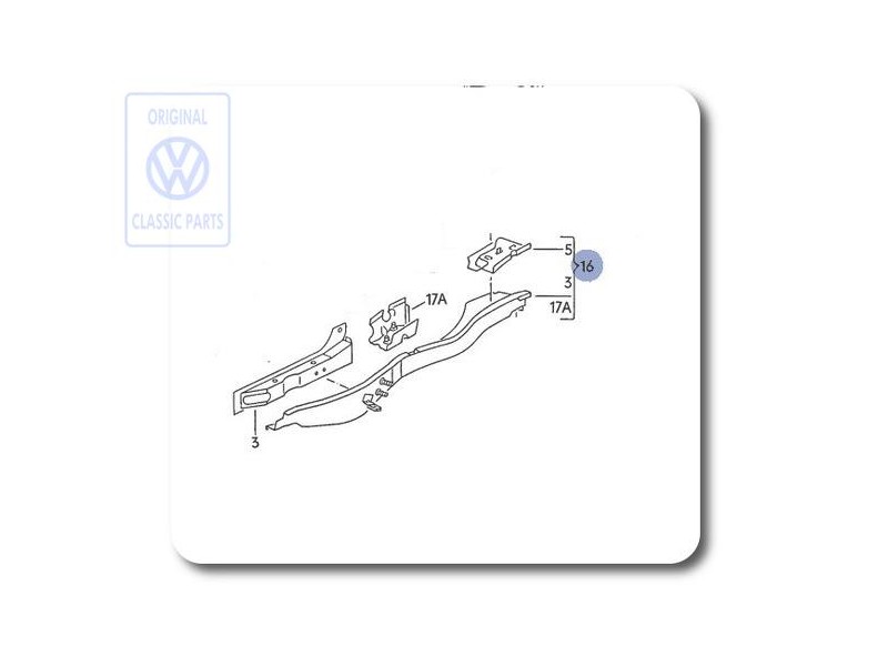 Γνήσιο VW Διαμήκης Φορέας - 535803498