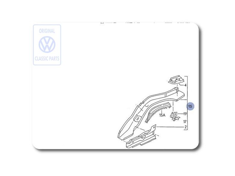 Γνήσιο VW Διαμήκης Φορέας - 535803501A