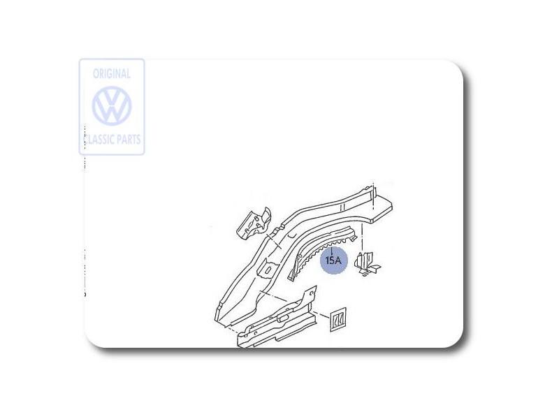 Γνήσιο VW Ενίσχυση Για Επιμήκη Φορέα - 535803519
