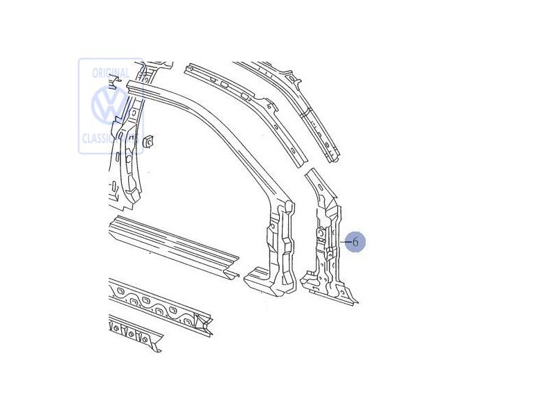 Γνήσιο VW Ενίσχυση Για Την Κολόνα A - 535809622C