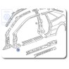 Γνήσιο VW Άνοιγμα - Κολόνα A - 535809839A