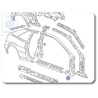 Γνήσιο VW Άνοιγμα - Κολόνα A - 535809840A