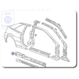 Γνήσιο VW Ενίσχυση Για Πλαϊνή Δοκό - 535810622