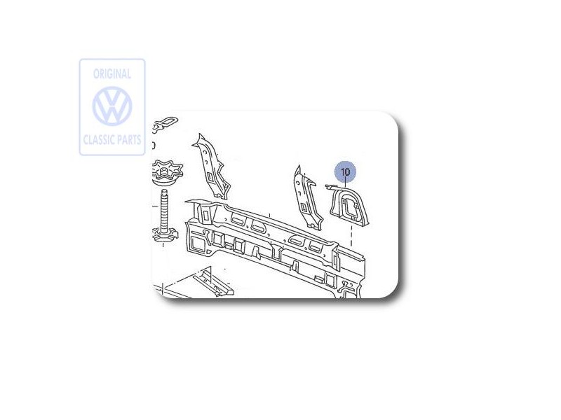 Γνήσιο VW Υποδοχή Για Πίσω Φως - 535813327
