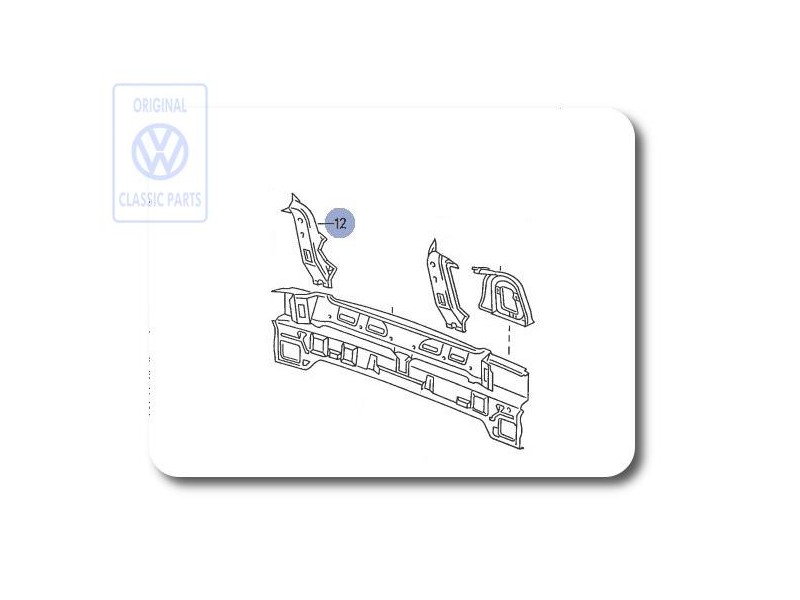 Γνήσιο VW Ενίσχυση Για Άνοιγμα- Πίσω Φωτός - 535813342