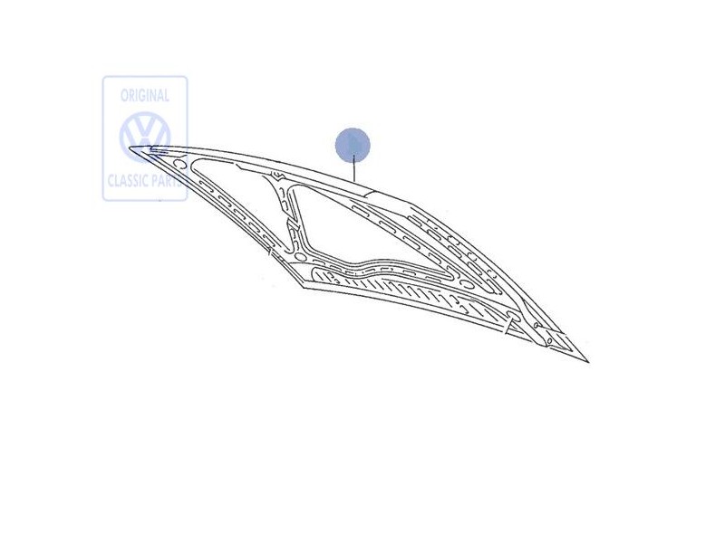 Γνήσιο VW Μπροστινό Καπό - 867823031D