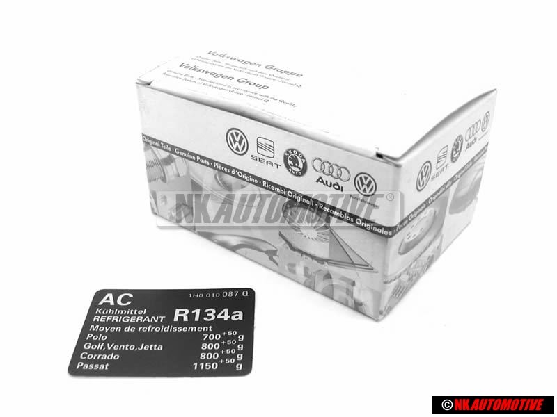 Γνήσιο VW Πινακίδα Air Conditioning Refrigerant R134A - 1H0010087Q