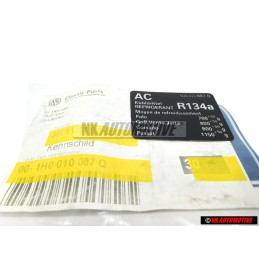 Γνήσιο VW Πινακίδα Air Conditioning Refrigerant R134A - 1H0010087Q