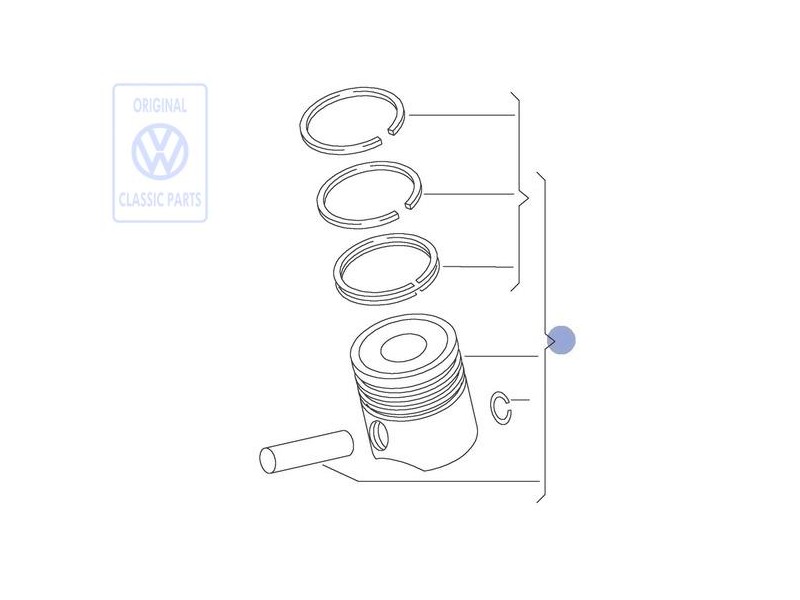 Γνήσιο VW Έμβολο Πλήρες - 027107065