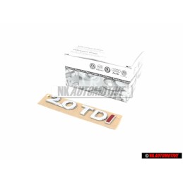 Γνήσιο VW 2.0 TDI Οπίσθιο Σήμα Έμβλημα Χρωμέ Κόκκινο - 3AA853675F GQF