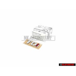 Γνήσιο VW TDI Οπίσθιο Σήμα Έμβλημα Χρωμέ Κόκκινο - 3AA853675H GQF