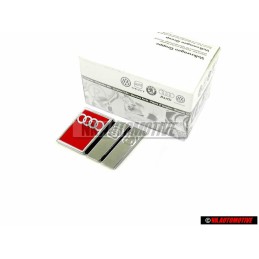 Γνήσιο Audi S6 Οπίσθιο Σήμα Έμβλημα Μάσκας Χρωμέ Κόκκινο - 4A5853735E 2ZZ