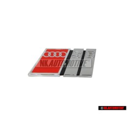 Γνήσιο Audi S6 Οπίσθιο Σήμα Έμβλημα Μάσκας Χρωμέ Κόκκινο - 4A5853735E 2ZZ