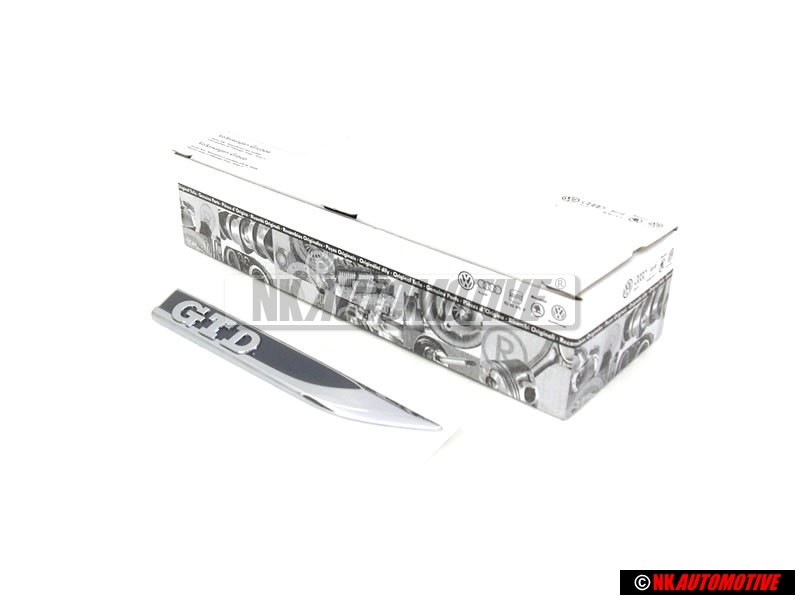 Γνήσιο VW GTD Πλαϊνό Σήμα Έμβλημα Μάυρο Χρωμέ - 5G0853688P CMT