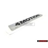 Γνήσιο VW 4MOTION Οπίσθιο Σήμα Έμβλημα Χρωμέ - 5K0853675S FXC