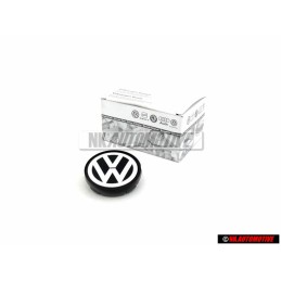 Γνήσιο VW Κάλυμμα Χρώματα Χρωμίου/Μαύρο - 6N0601171 BXF